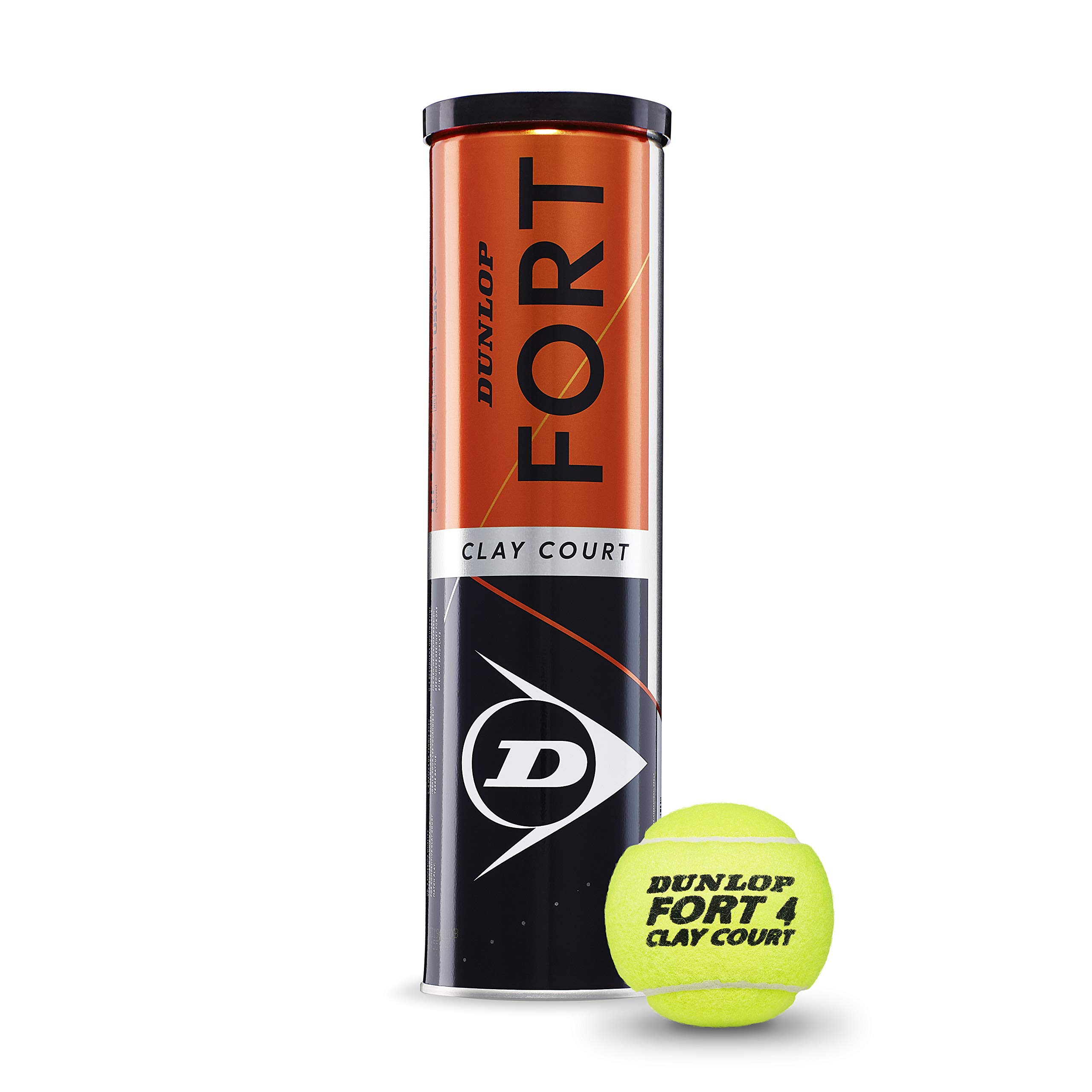 Pas Cher DUNLOP Fort Clay Court balles de Tennis, 4 unités, Unisexe Adulte dGOQg45al Boutique