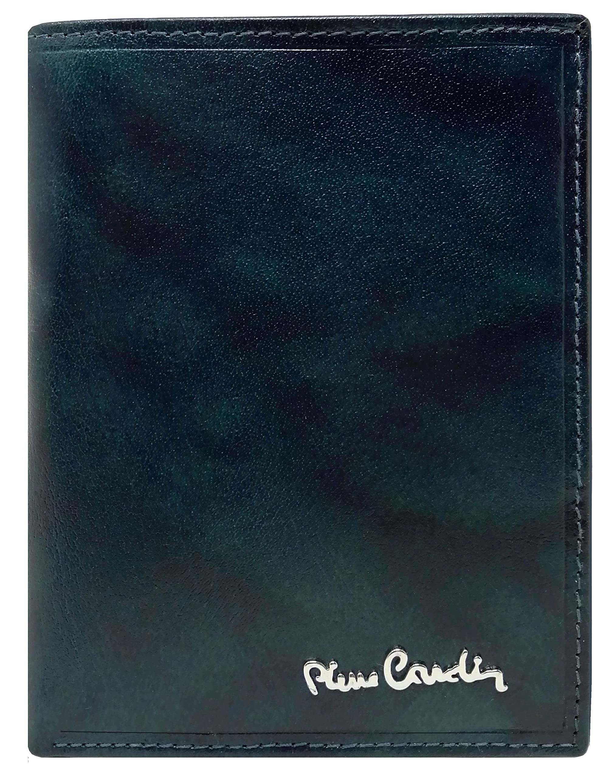 acheter Pierre Cardin Portefeuille pour homme, cuir véritable, petit mince rfid, cadeau, portefeuille avec porte-monnaie, porte-billets, portefeuille garçon, bleu oNMC0teM7 bien vendre